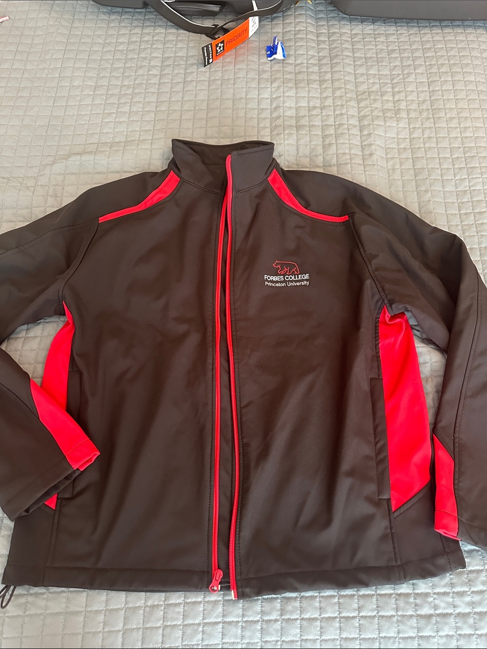 Forbes College Princeton University Black & Red Jacket